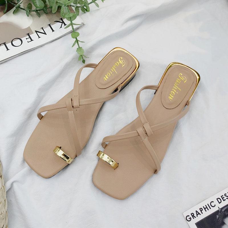 Golden Toe Slip-on-Sandalen