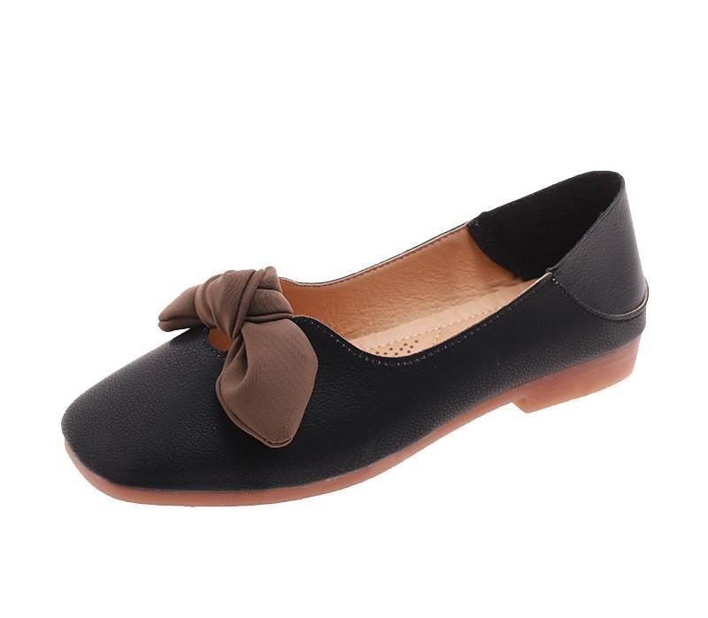 Floppy Bow Cushion Sole Ballet Flats