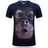 Camisa extragrande con cara de mono