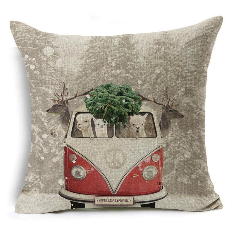 Christmas Tidings Printed Pillow Covers - Theone Apparel