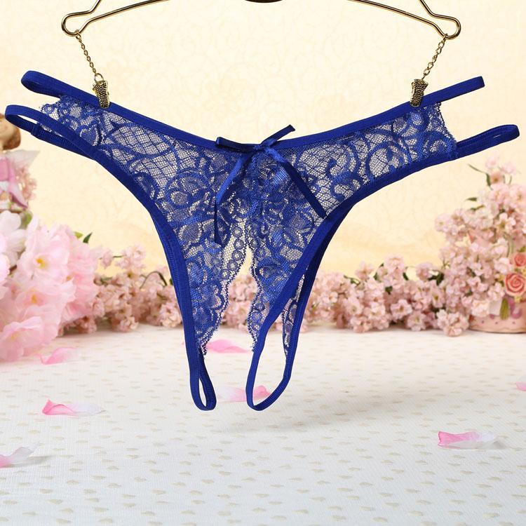 Crotchless Hip Strap Lace Panty - Theone Apparel