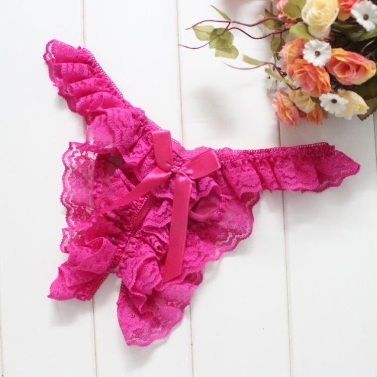 Crotchless Ruffles & Lace Panty - Theone Apparel