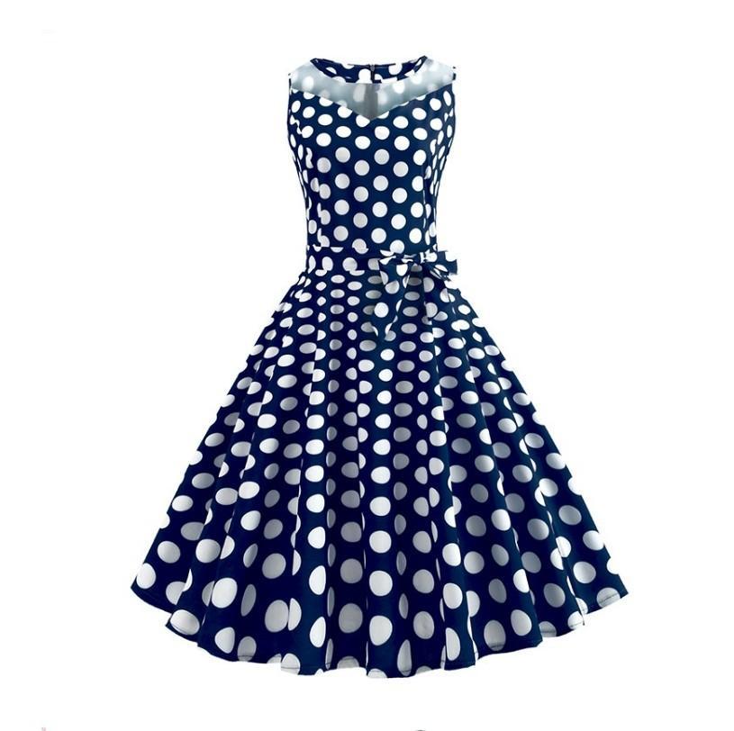 Pop Trends Polka Dot Print Kleid