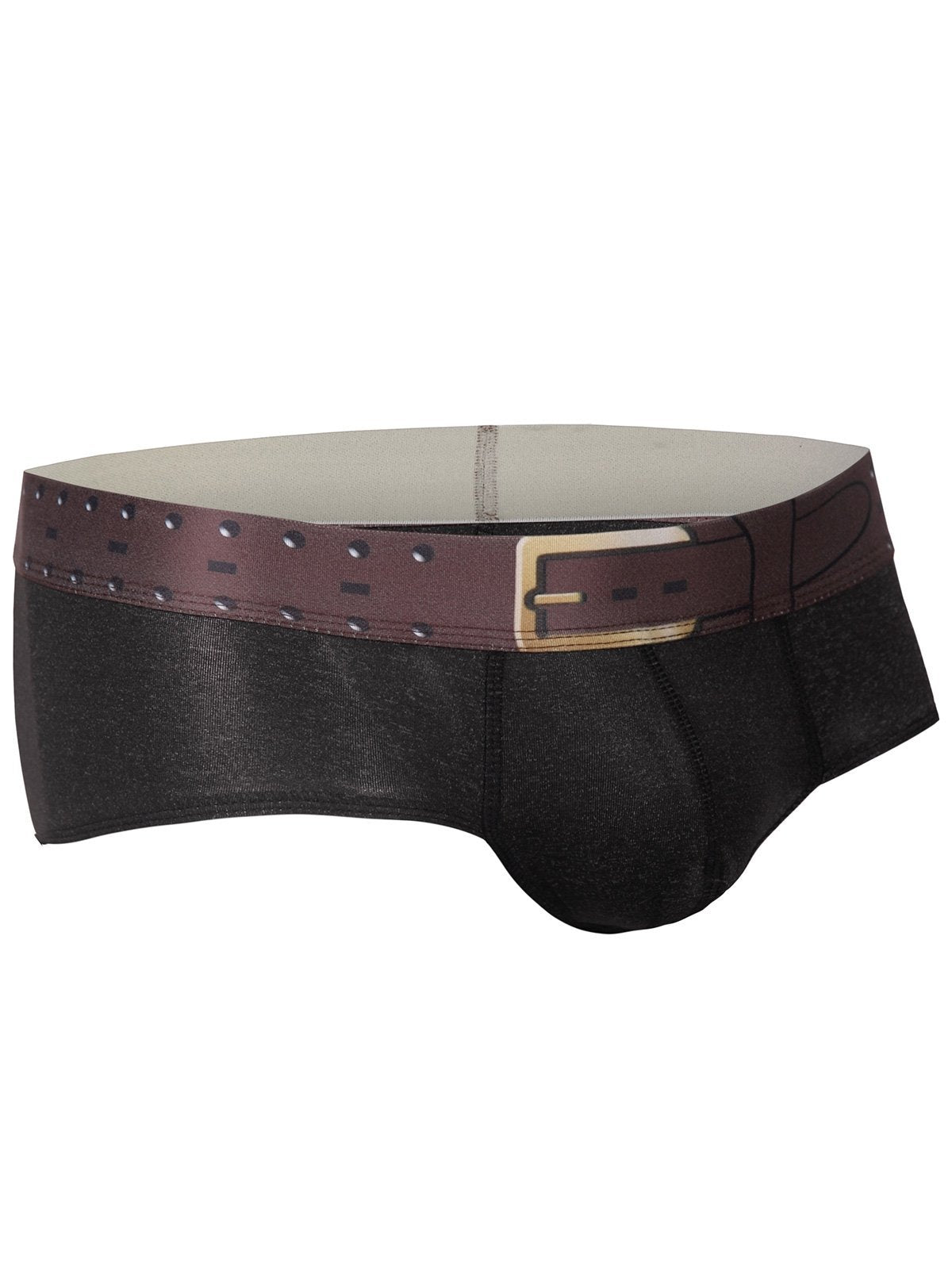 Elastic Faux Belt Waist Trunk - Theone Apparel