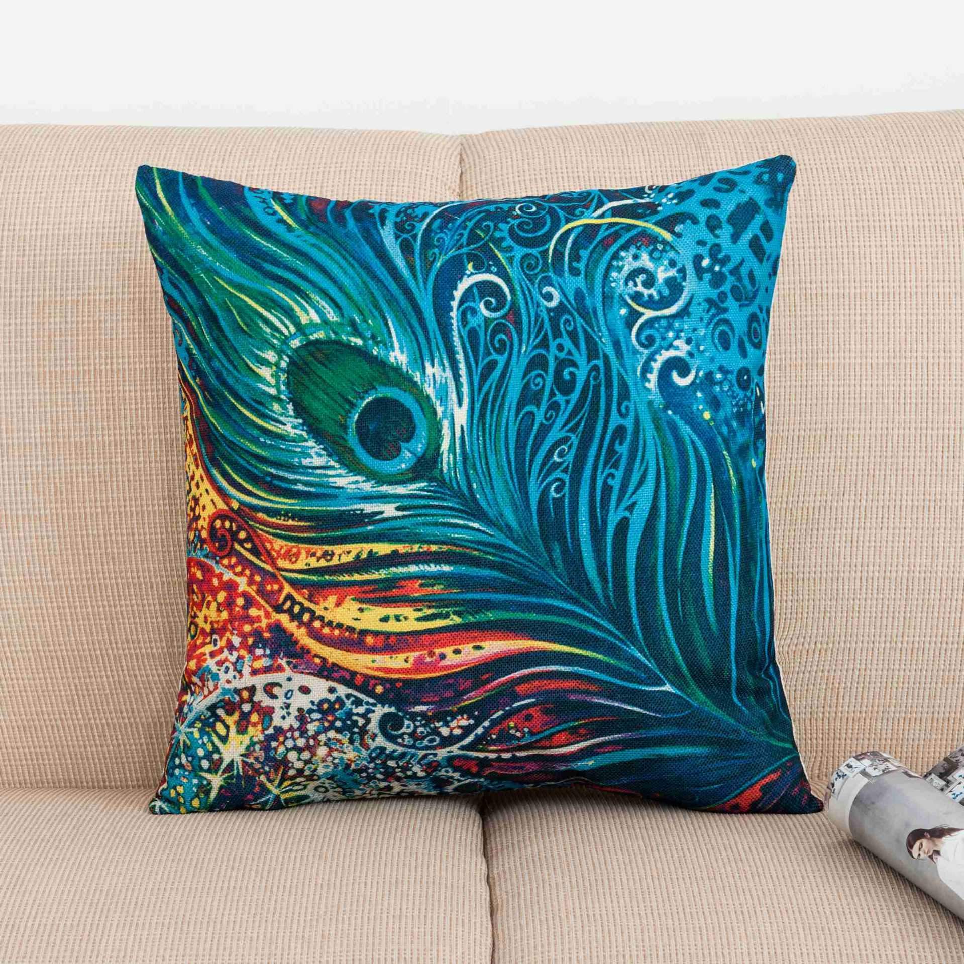 Feather Fascination Printed Pillow Covers - Theone Apparel