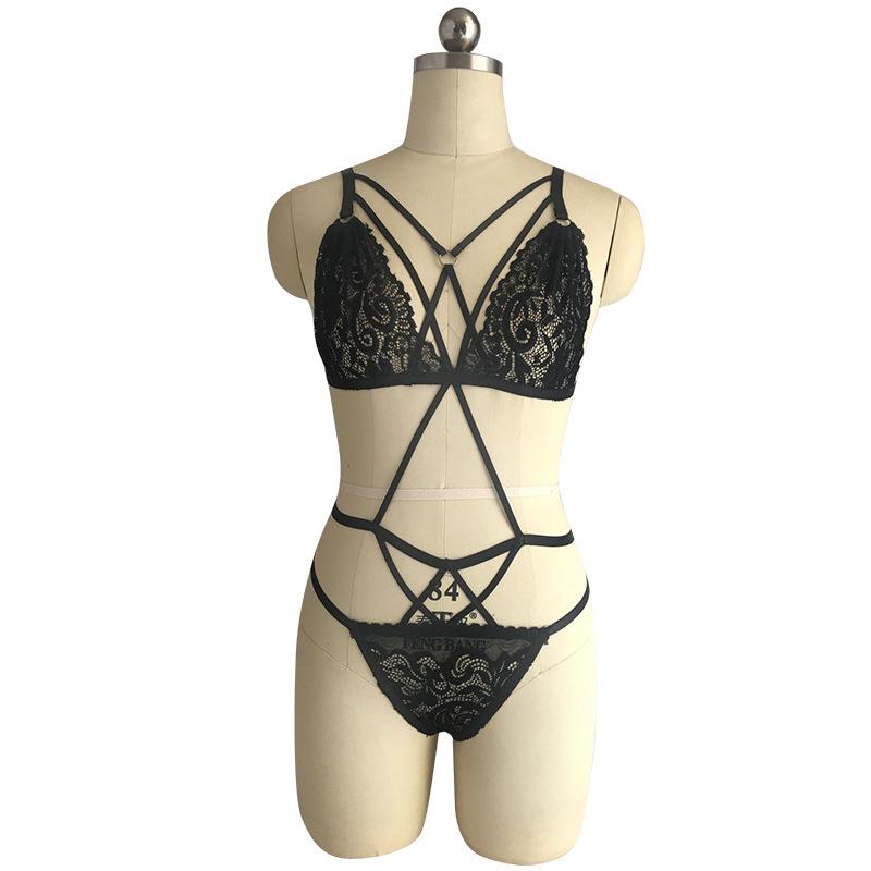 Ferocious Flirt Lace Lingerie Set-Black-Theone Apparel