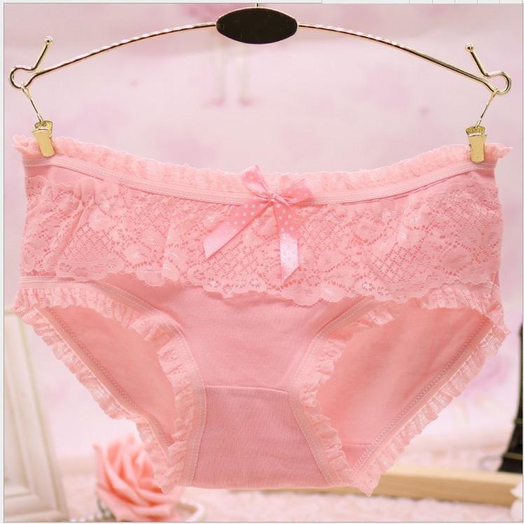 Girly Lace and Ruffles Bikini Panty-Nude-Theone Apparel