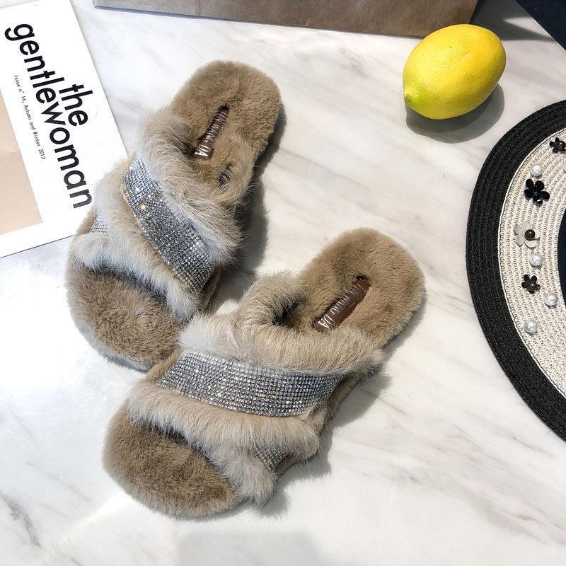 Glam Vibes Fur Lined Slippers - Theone Apparel