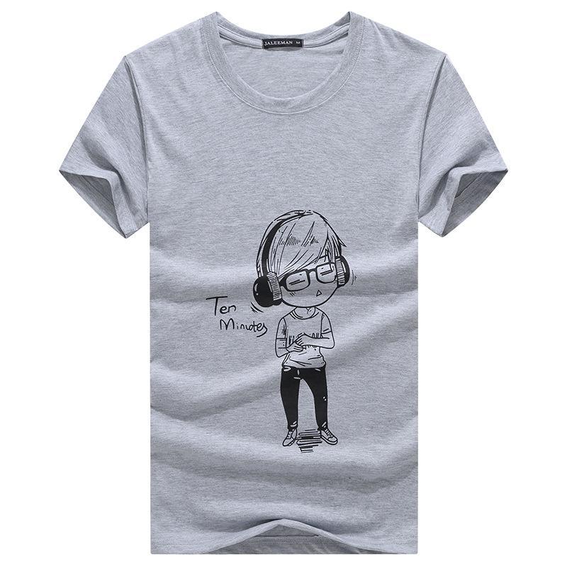 Cartoon uit het kartoen geïllustreerd shirt jammen