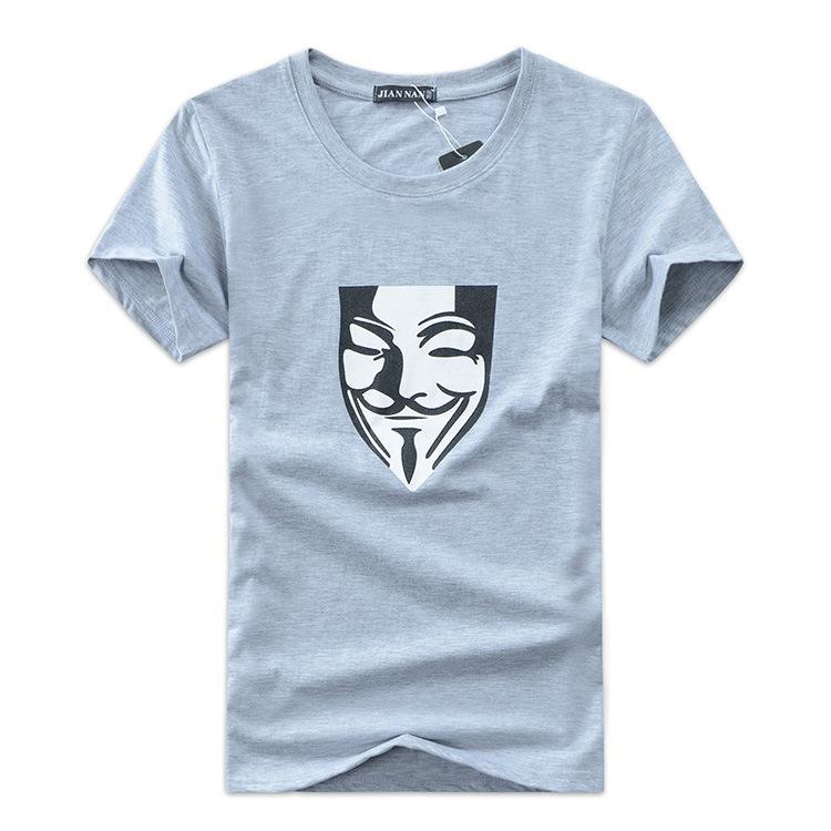Guy Fawkes V for Vendetta Shirt-Gray-Theone Apparel