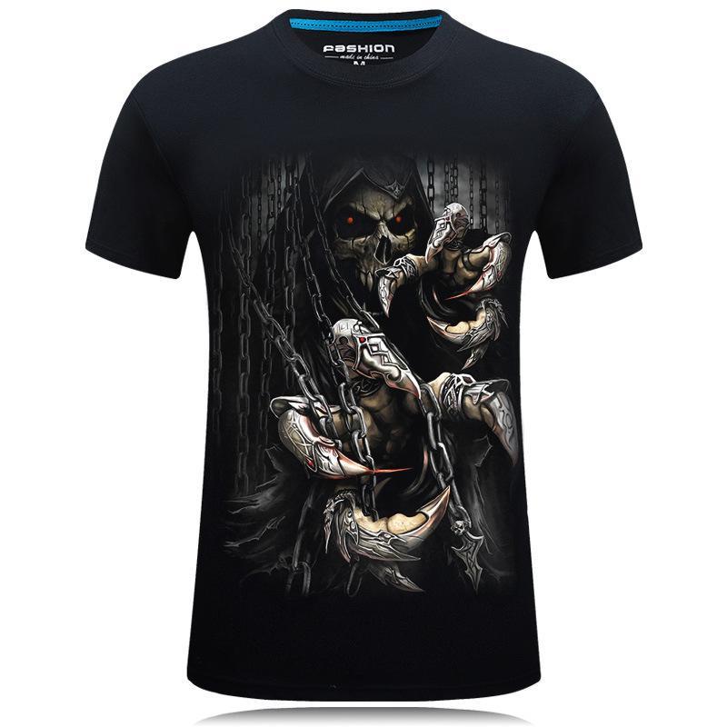 Hands of Death Graphic Shirt-Black-Theone Apparel