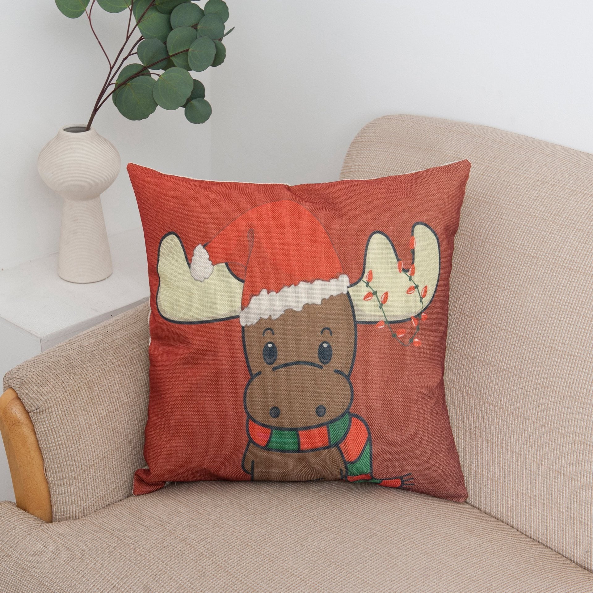 Happy Holiday Christmas Pillow Covers-601-0015-S15-Theone Apparel