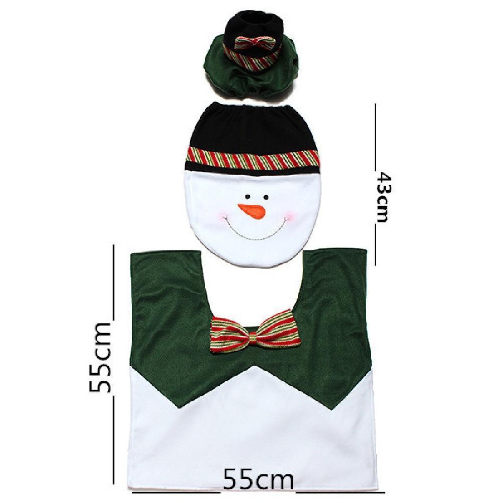 Happy Snowman Christmas Bathroom Set