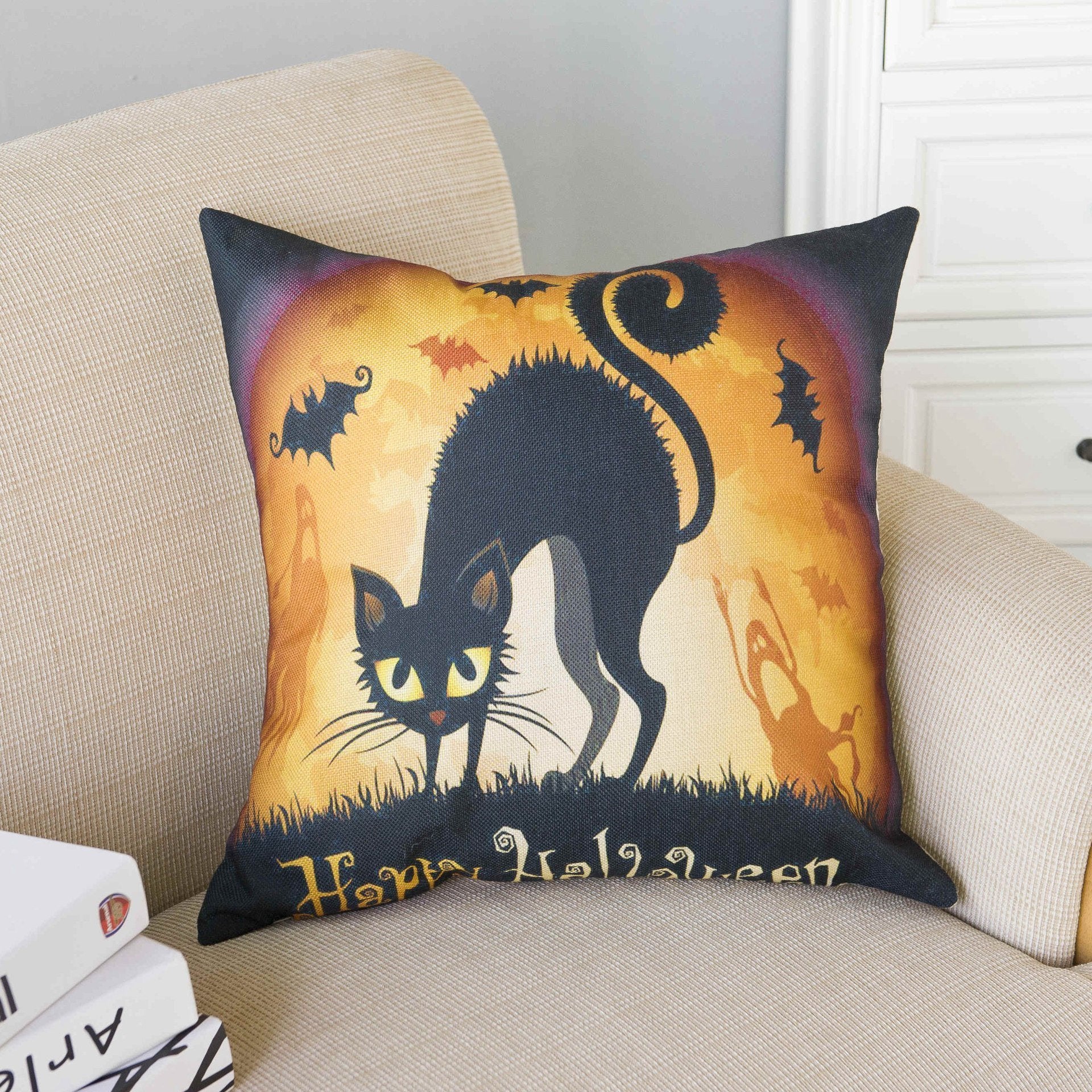 Haunted Halloween Print Pillow Covers-601-0051-S21-Theone Apparel