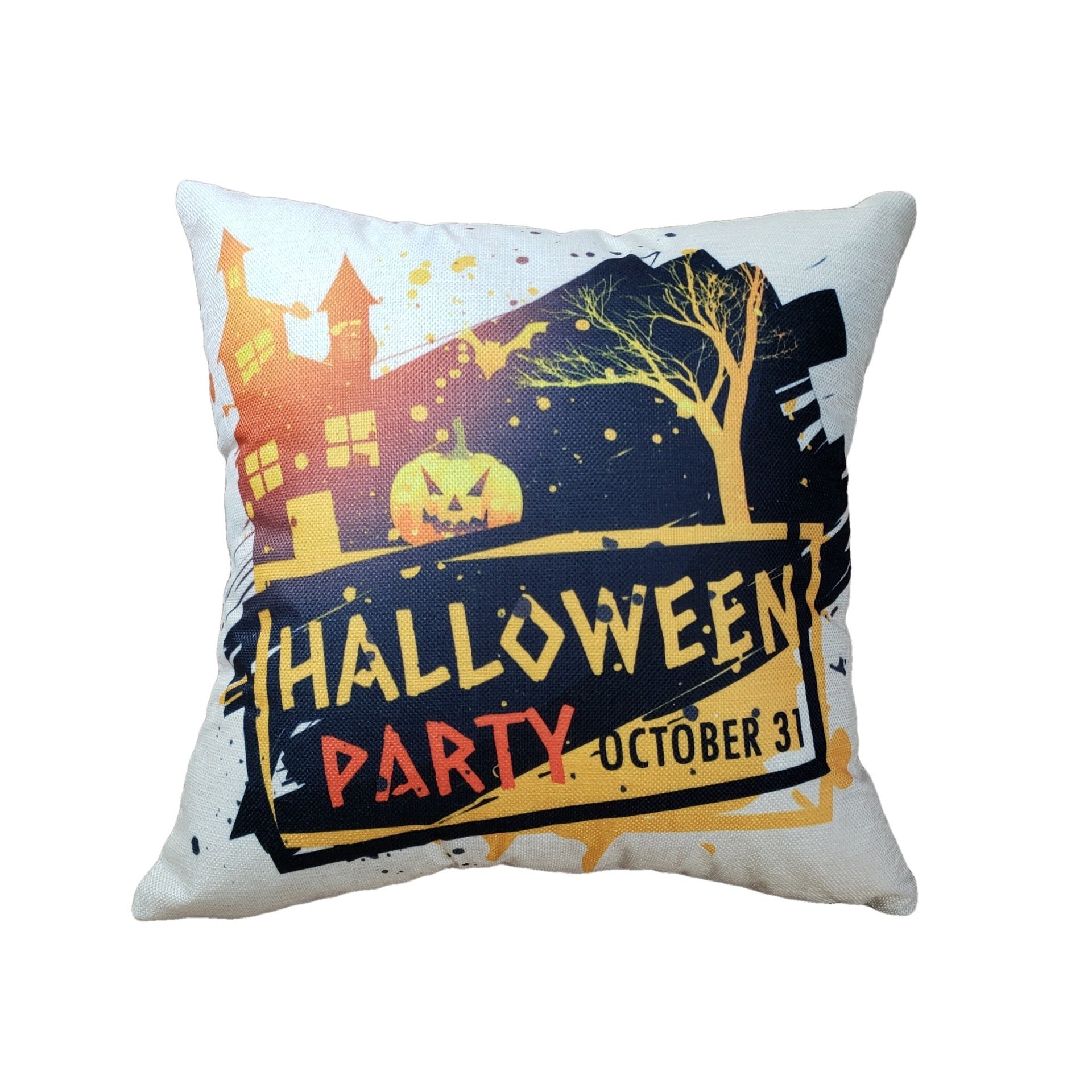 Fundas de almohada con estampado de Halloween embrujado