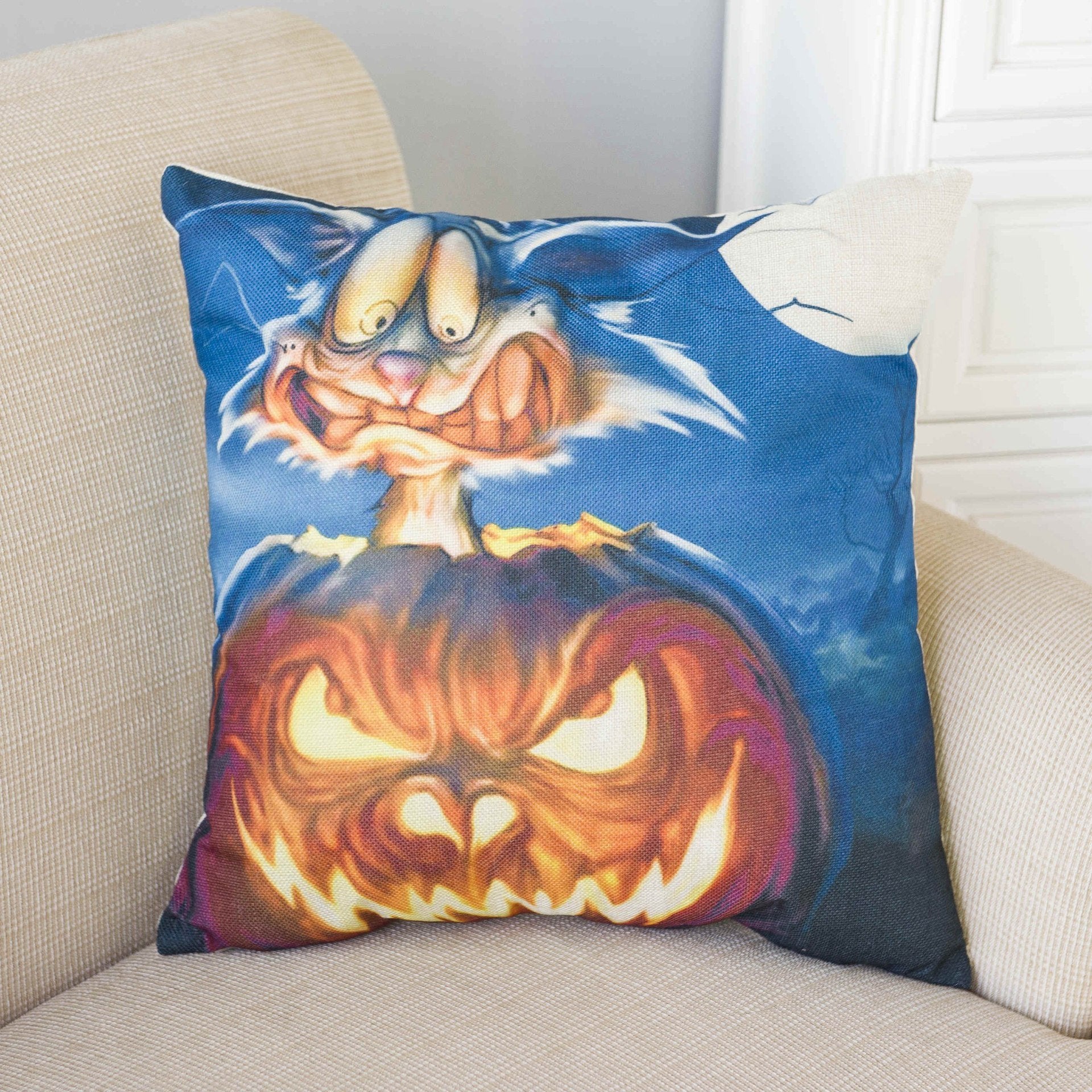 Fundas de almohada con estampado de Halloween embrujado