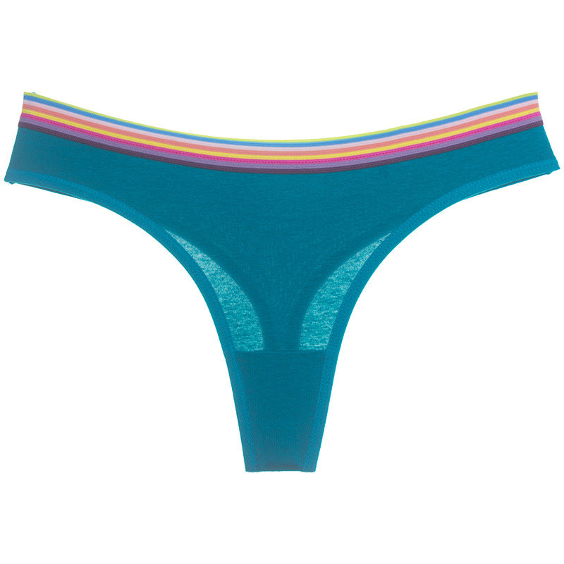 Hip Strap Ruffle Top Thong-Green-Theone Apparel