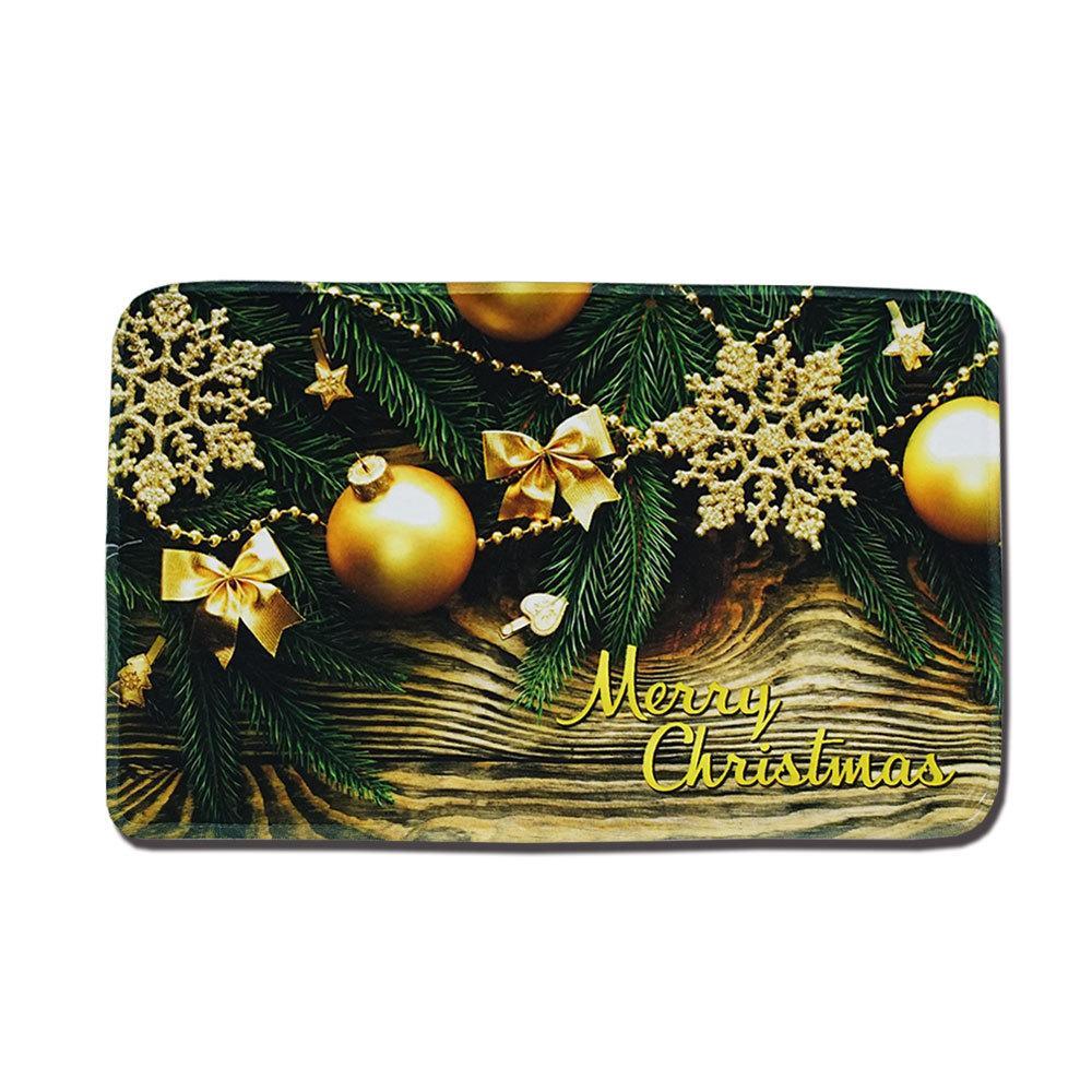 Holiday Cheer Christmas Greetings Door Mat