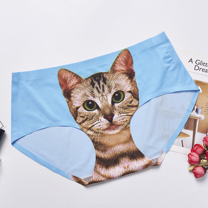 Kitty Connoisseur Novelty Panty-Blue-Theone Apparel