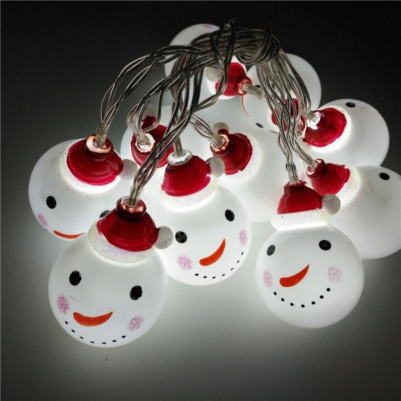 LED Snowman Christmas Tree Ornaments-White-Theone Apparel