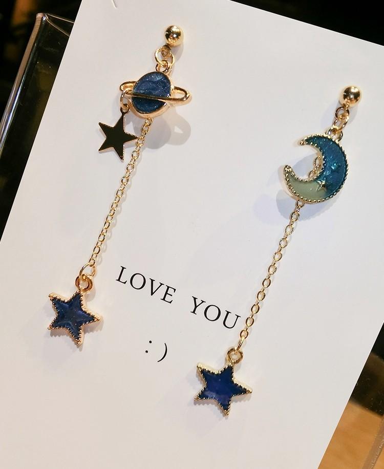 Make a Wish Starry Night Drop Earrings