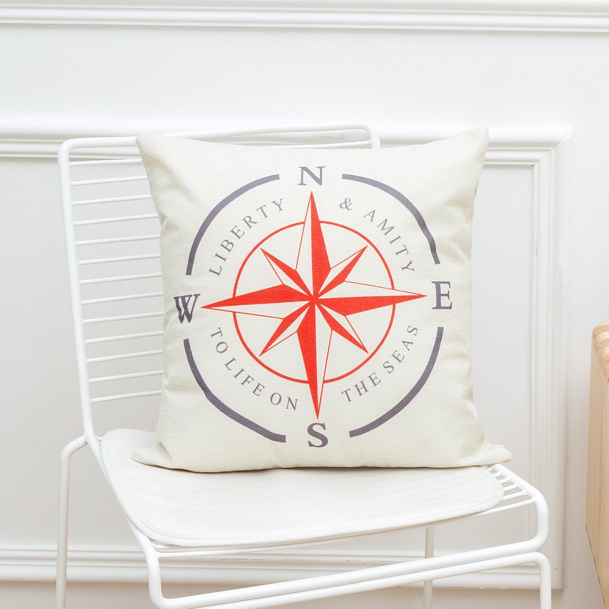 Nautical Navy Inspired Pillow Covers-601-0020-S4-Theone Apparel