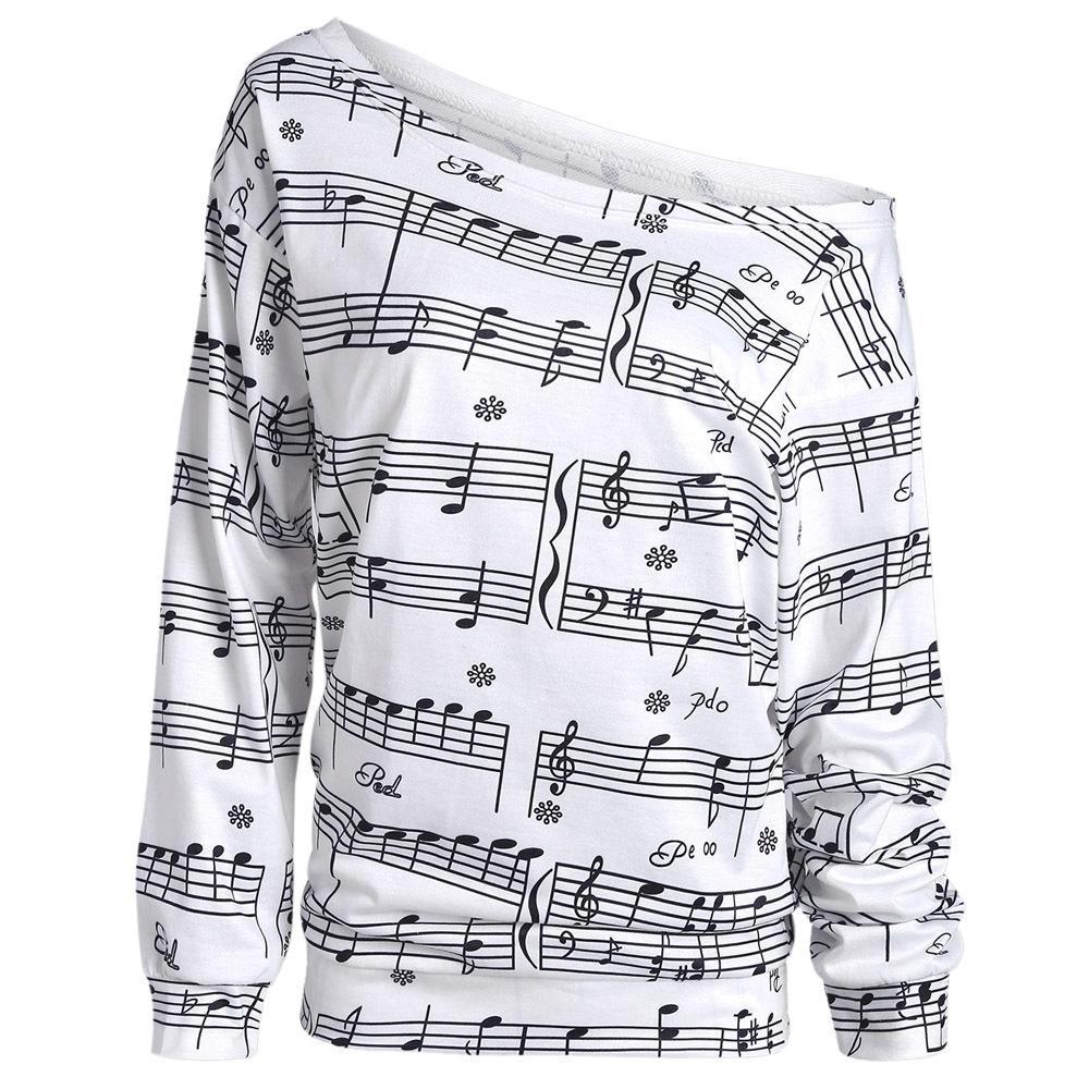 Neon Ombre Music Note Pullover