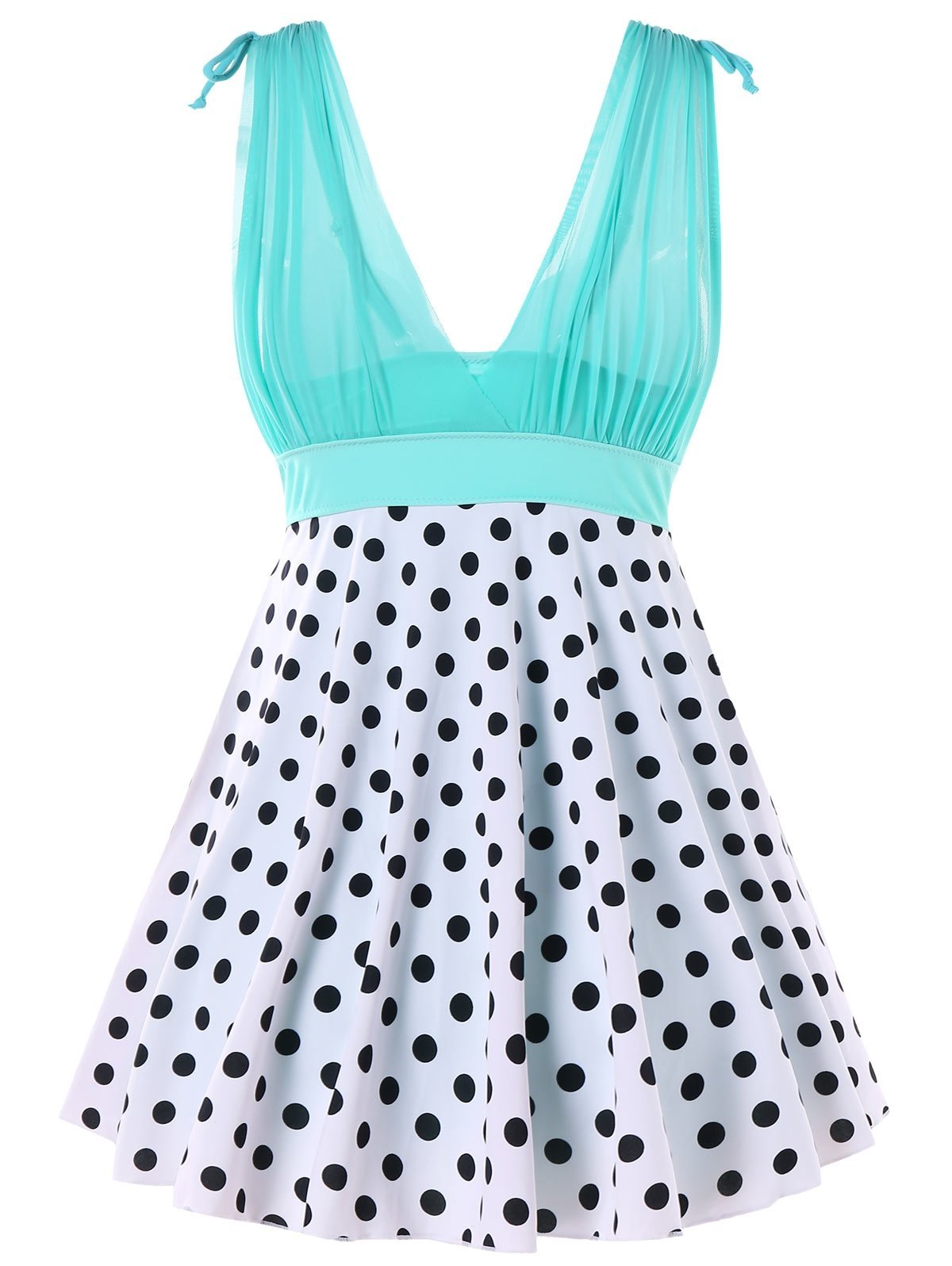 One Piece Polka Dot Swimwear