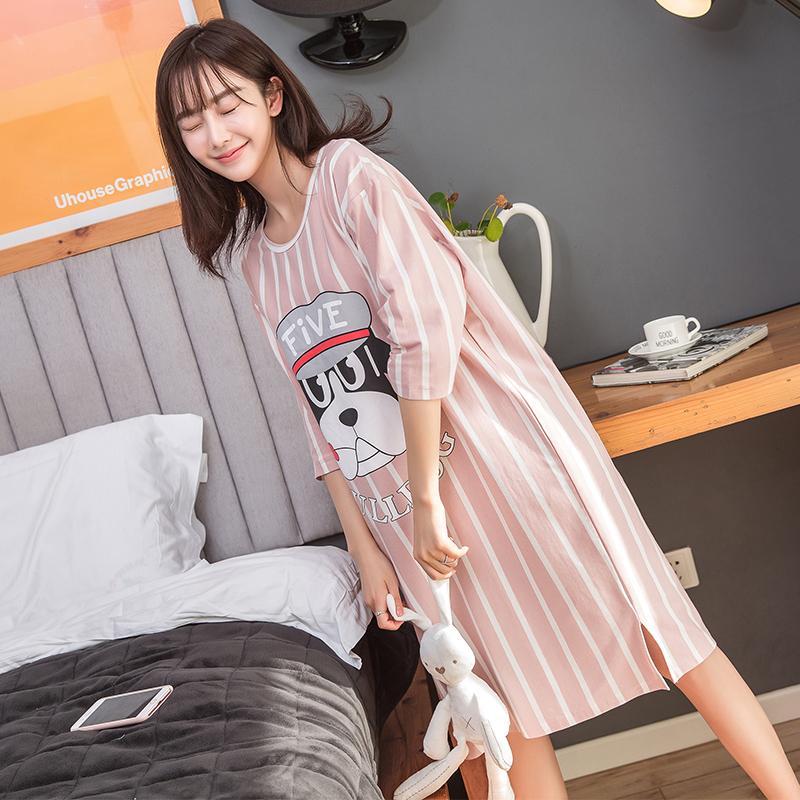 Oversized Side Slit T-Shirt Dress-Style 5-Theone Apparel