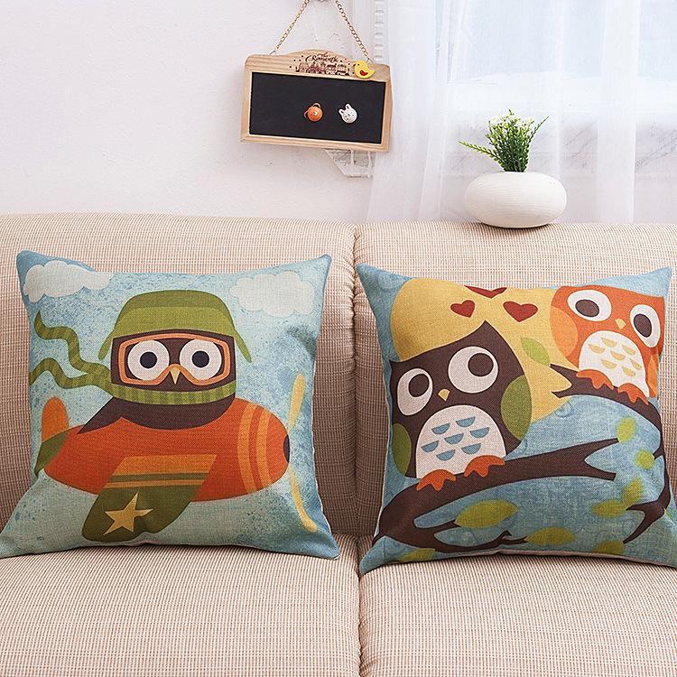 Owl Cuties Kids Square Pillow Cover