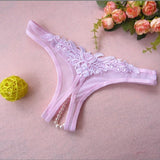 Pearly Secret Cheeky Crotchless Panties