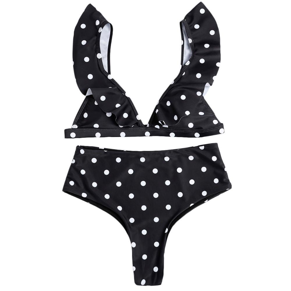 Polka Dot High Waist Bikini