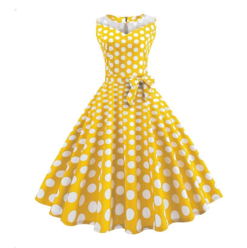 Pop Trends Polka Dot Print Kleid