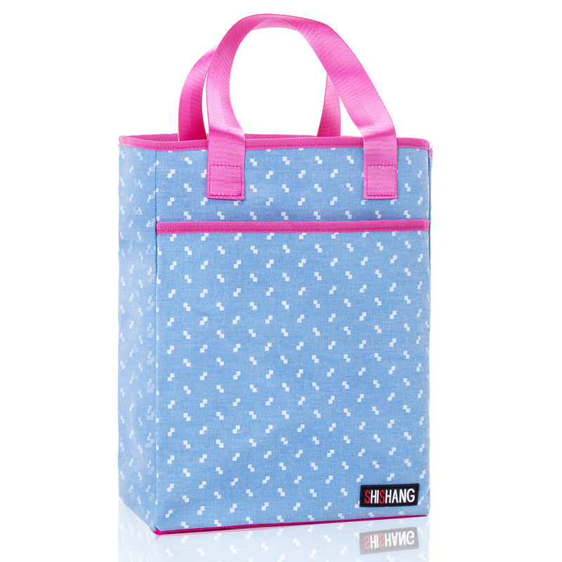 Preppy Print Extra Tall Tote Bags-Theone Apparel