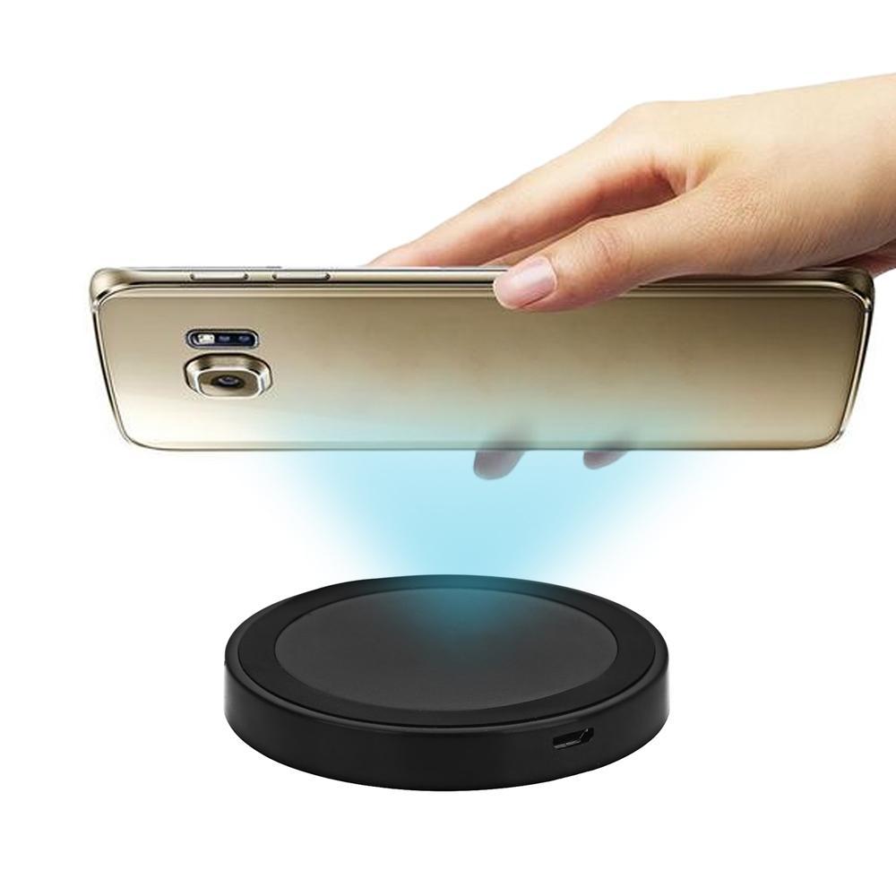 Qi Wireless Phone Mount Charging Pad-Black-Theone Apparel