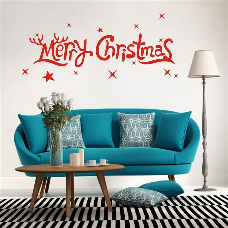 Removable Merry Christmas Wall Stickers