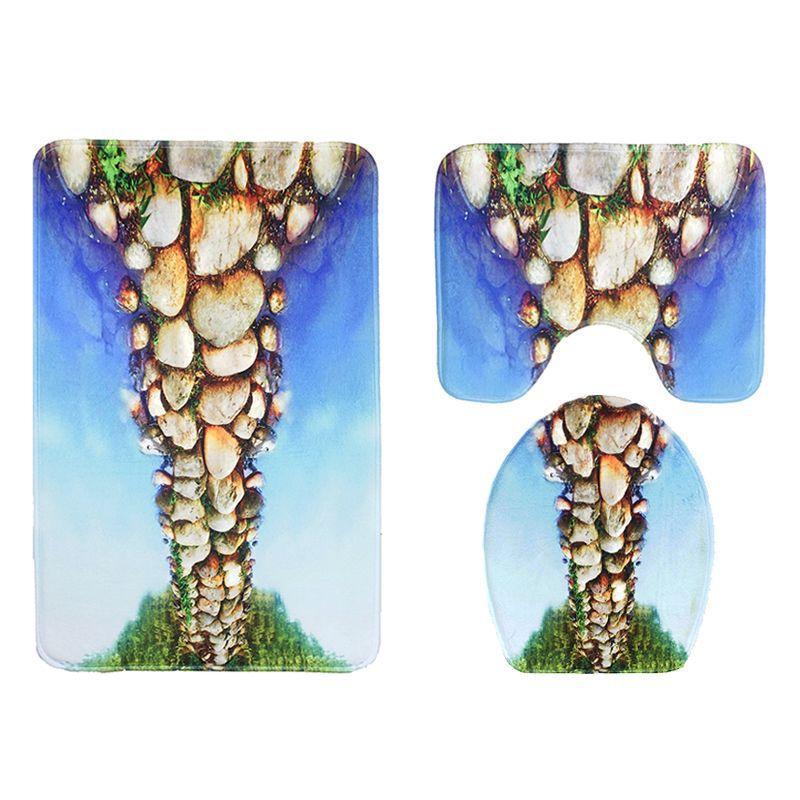 River Stone Nature Inspired Bath Mat Set-621-0032-S2-Theone Apparel