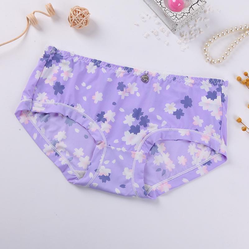 Roses Galore High Brief Panty-Light Purple-Theone Apparel