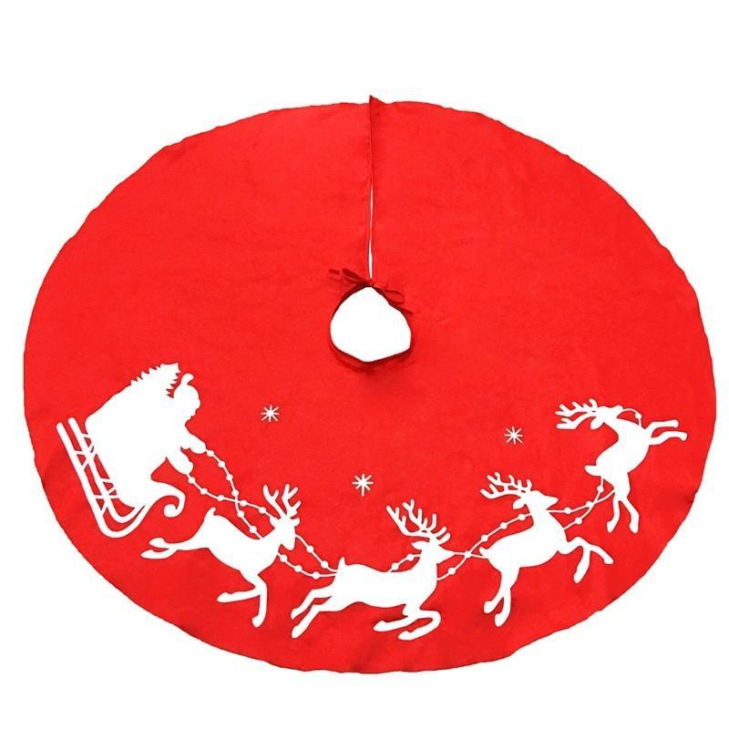 Santa and Reindeer Christmas Tree Skirt