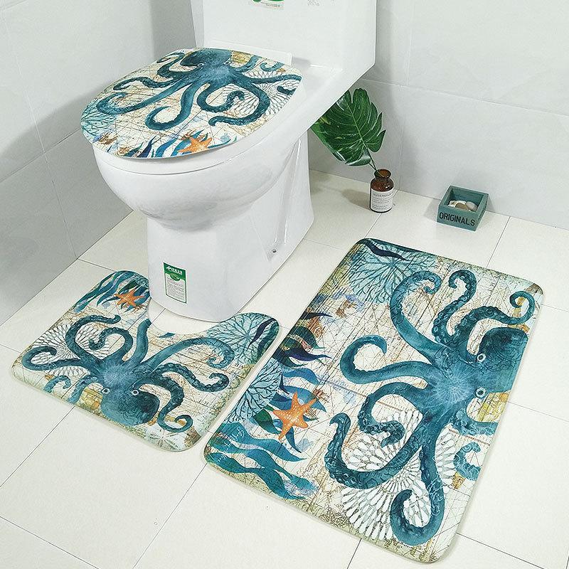 Scenes From Nature Bathroom Rug Set-621-0003-S30-Theone Apparel