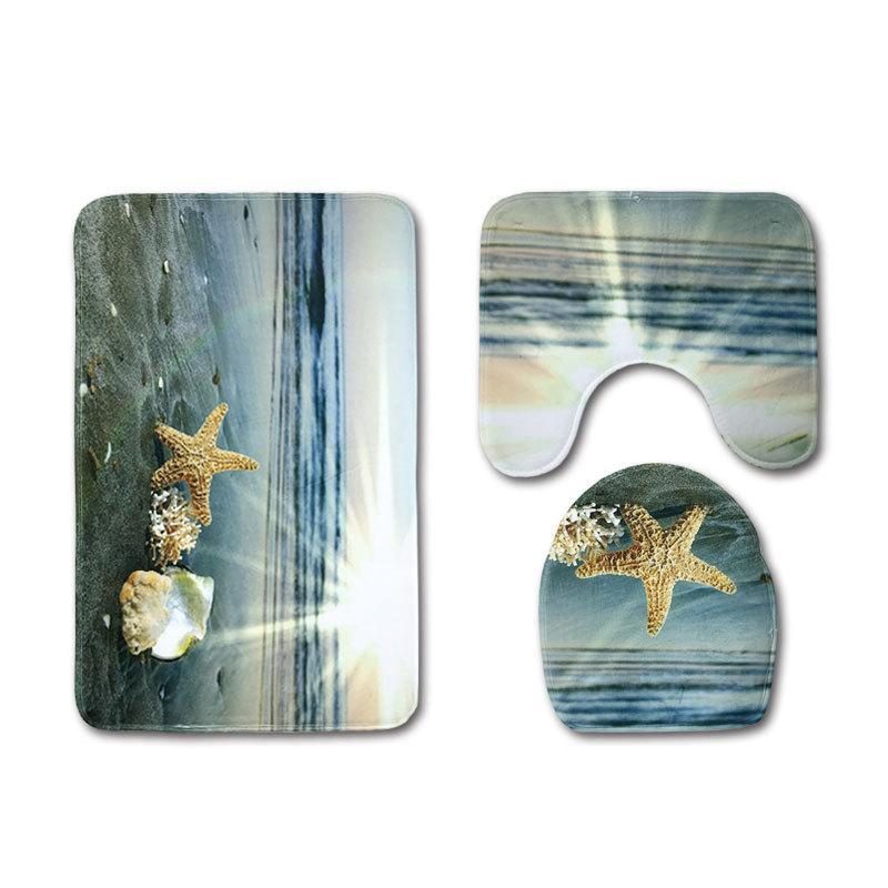 Scenes From The Sea Bath Mat Sets-621-0023-S10-Theone Apparel