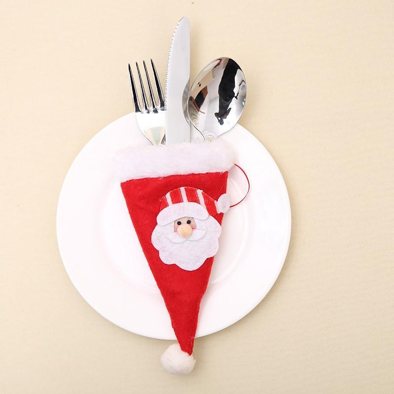 Snowman and Santa Cutlery Bag