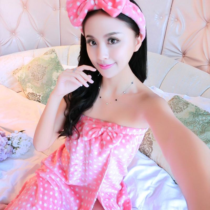 Striped Strapless Bath Robe Towel-Theone Apparel