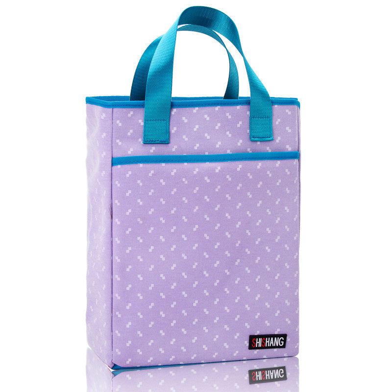 Stampato preppy tote borse extra alte