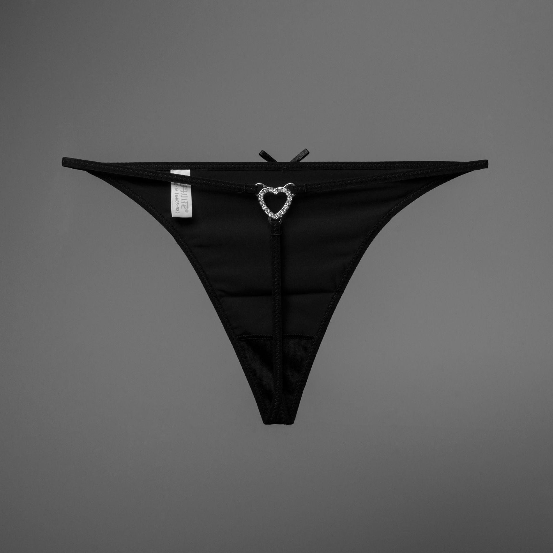 Teeny Bikini Micro Thong Panty-Black-Theone Apparel