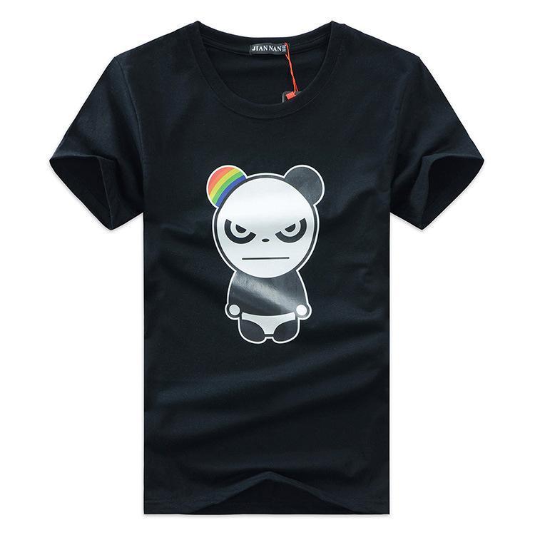 Ticked Off Rainbow Panda Shirt-Black-Theone Apparel
