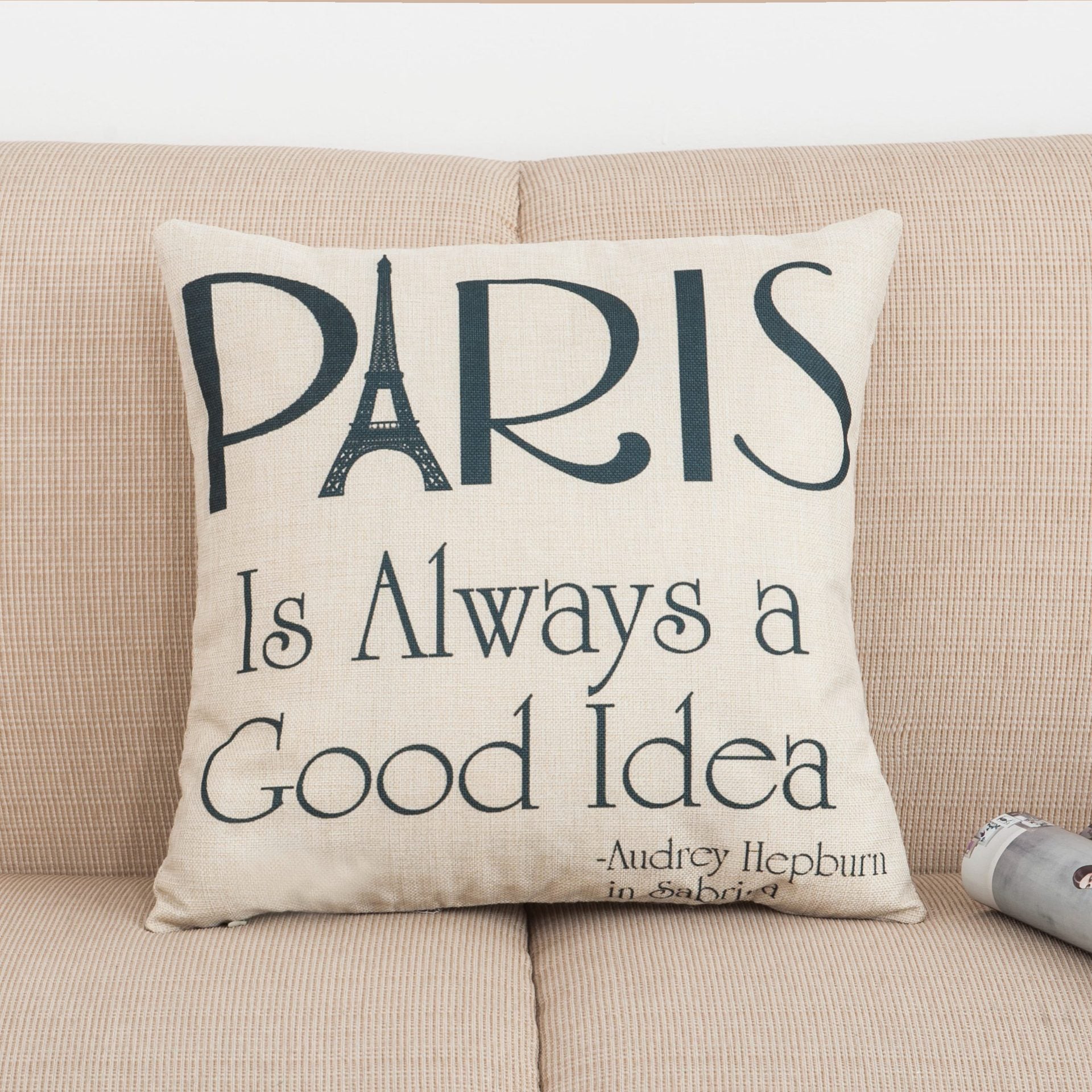To Paris With Love Printed Pillow Covers-601-0026-S2-Theone Apparel