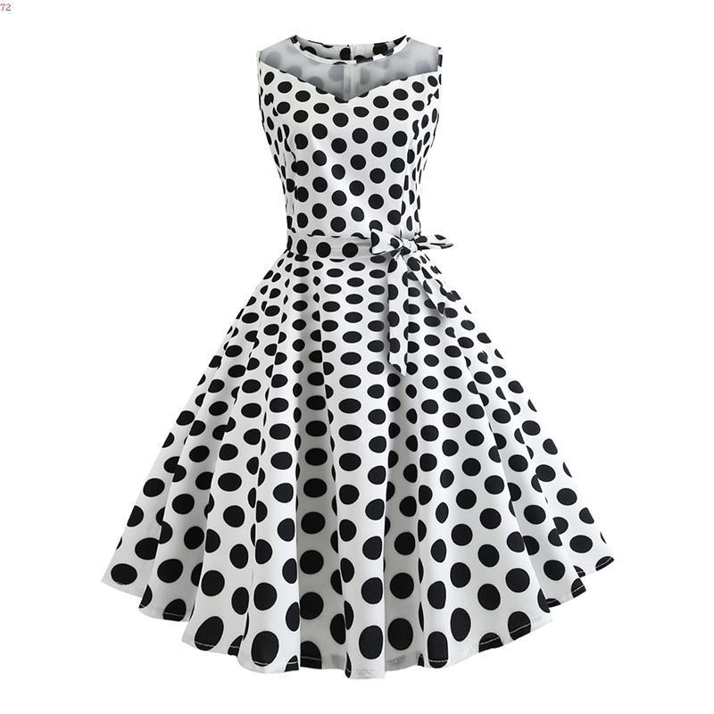 Pop Trends Polka Dot Print Kleid