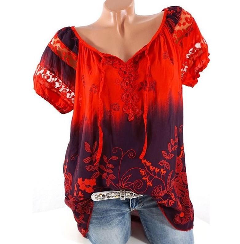 Bohemian Embroidery Casual Fit Top - THEONE APPAREL