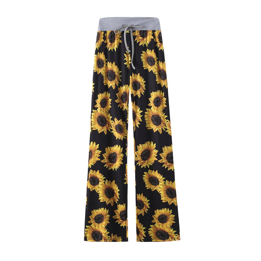 Casual Drawstring Elastic Lounge Pajama Pants - THEONE APPAREL